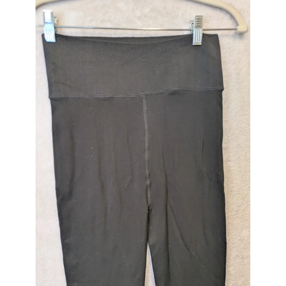 NEW Lemon Fleece Lined Tights Women's L/XL Black Stirrup Body Sculpting‎ Opaque